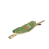 Pickle Guy épingle à cheveux dorée | Accessoire capillaire pour amateur de cornichons
