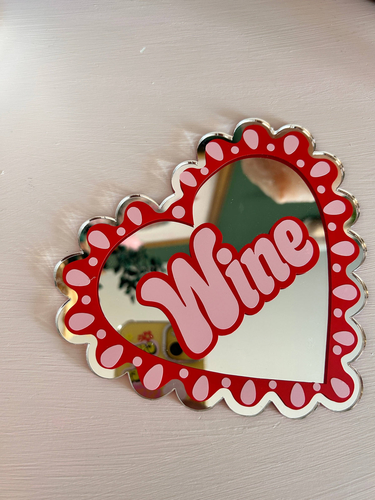Miroir à vin I Coeur
