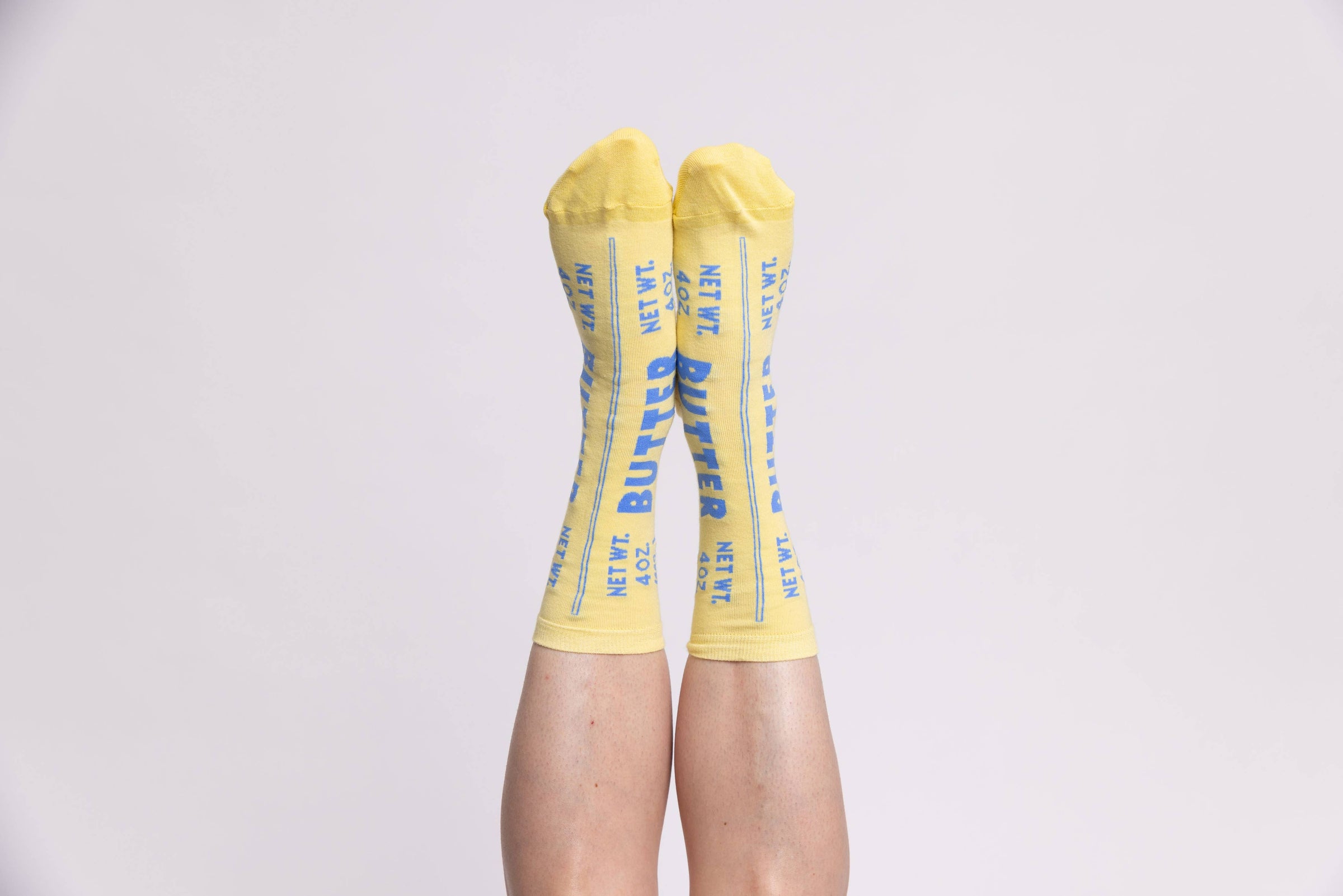 Chaussettes montantes Beurre | Cadeau pour gourmet et chef | Taille S