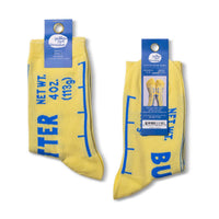 Chaussettes montantes Beurre | Cadeau pour gourmet et chef | Taille S