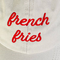 Casquette dad hat « french fries » humoristique pour amateurs de frites