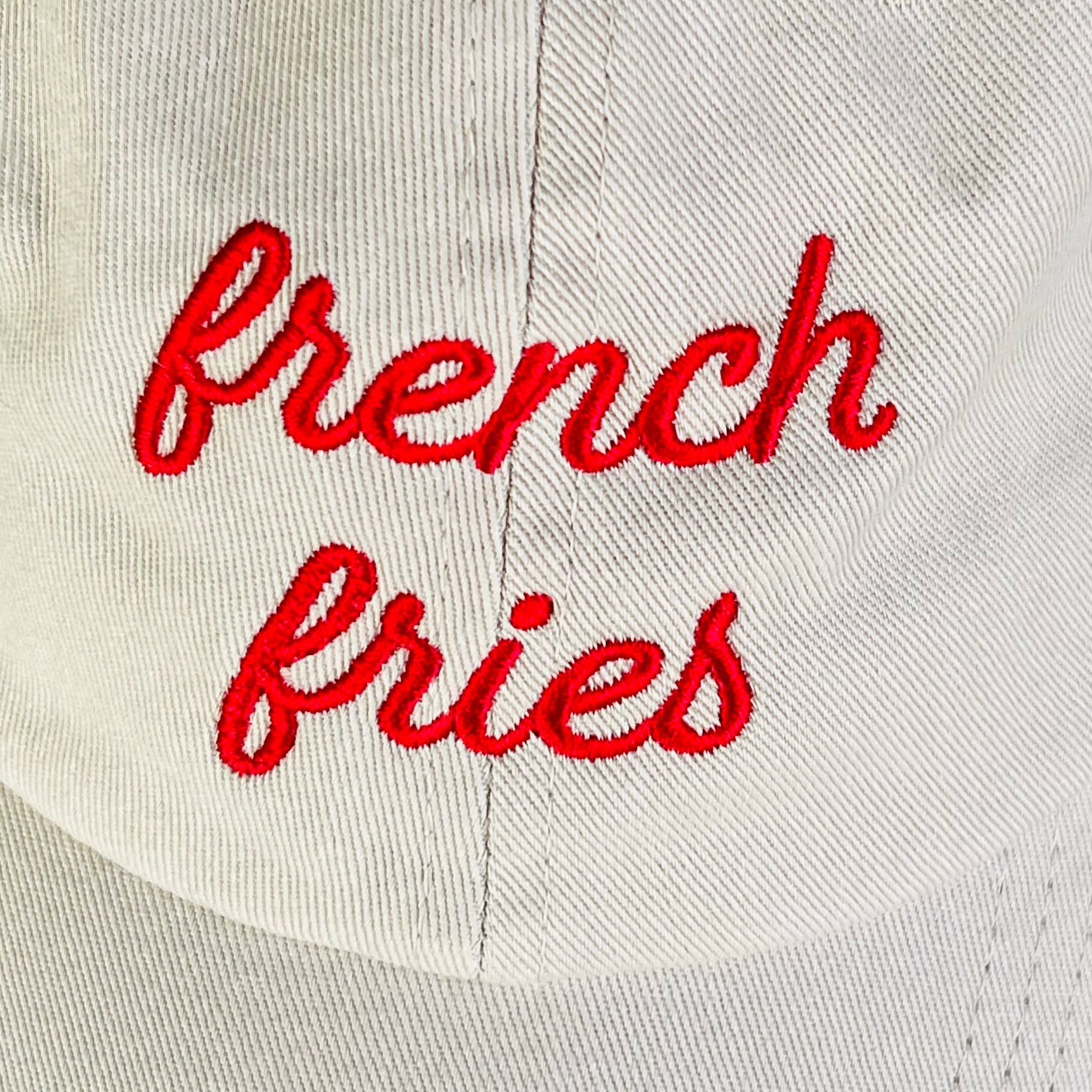 Casquette dad hat « french fries » humoristique pour amateurs de frites