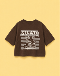 Motif thermocollant glace - Gelato Time - chien, glace, été - à repasser: Rouge
