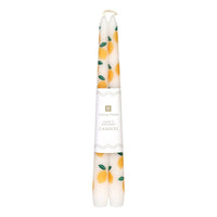 Bougies effilées citron pour dîner - Lot de 2 | Cadeaux d'été |