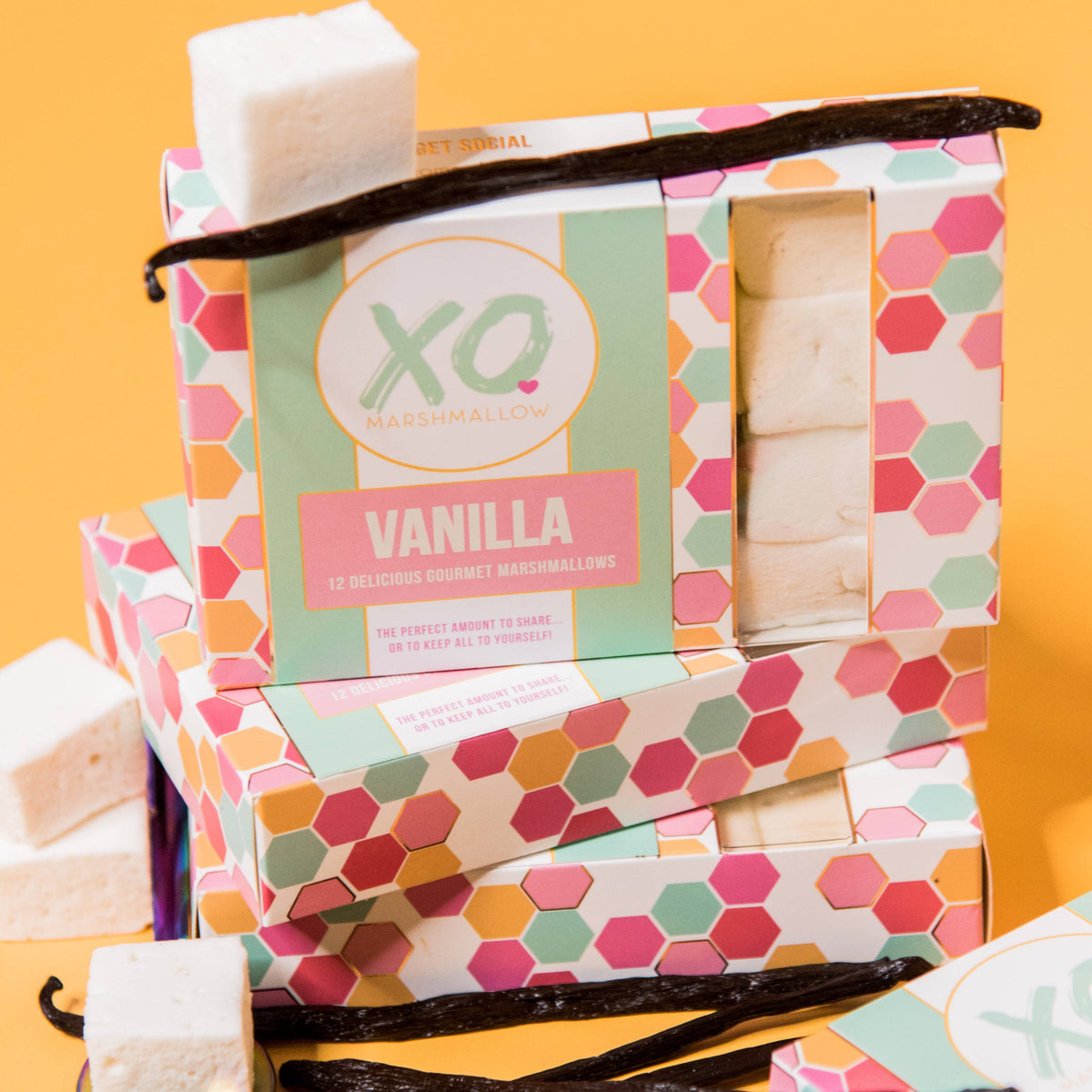 Guimauves à la vanille / Sans gluten / Sans colorant / Sans soja