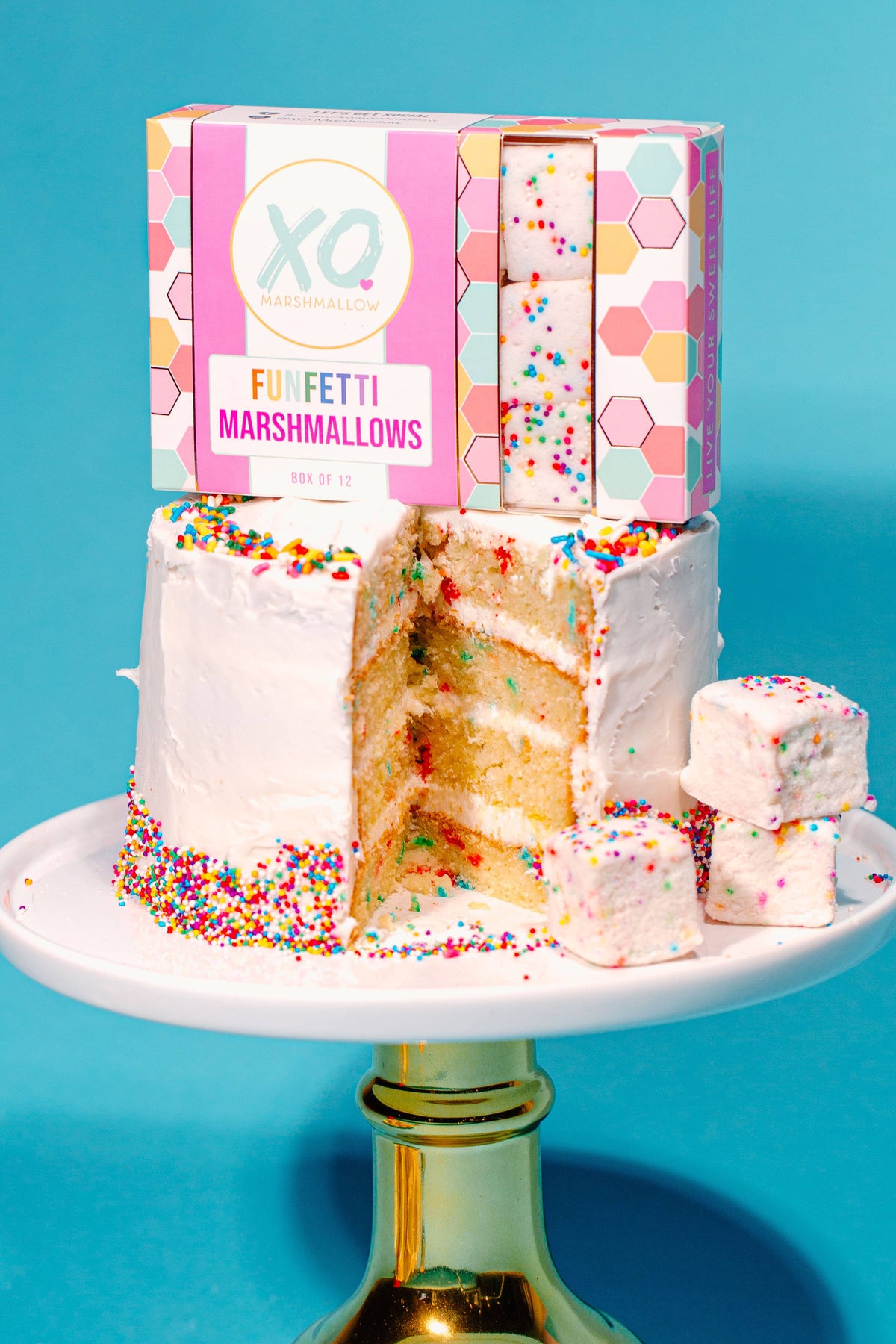 Guimauves Funfetti sans gluten, sans arachides, sans colorants