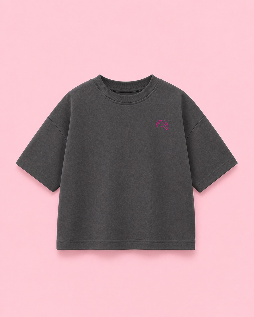 Transfert thermocollant Croissant - MINI - Patch thermocollant: Rose
