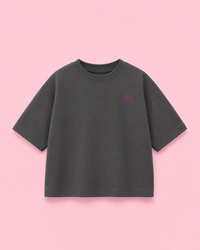 Transfert thermocollant Croissant - MINI - Patch thermocollant: Rose