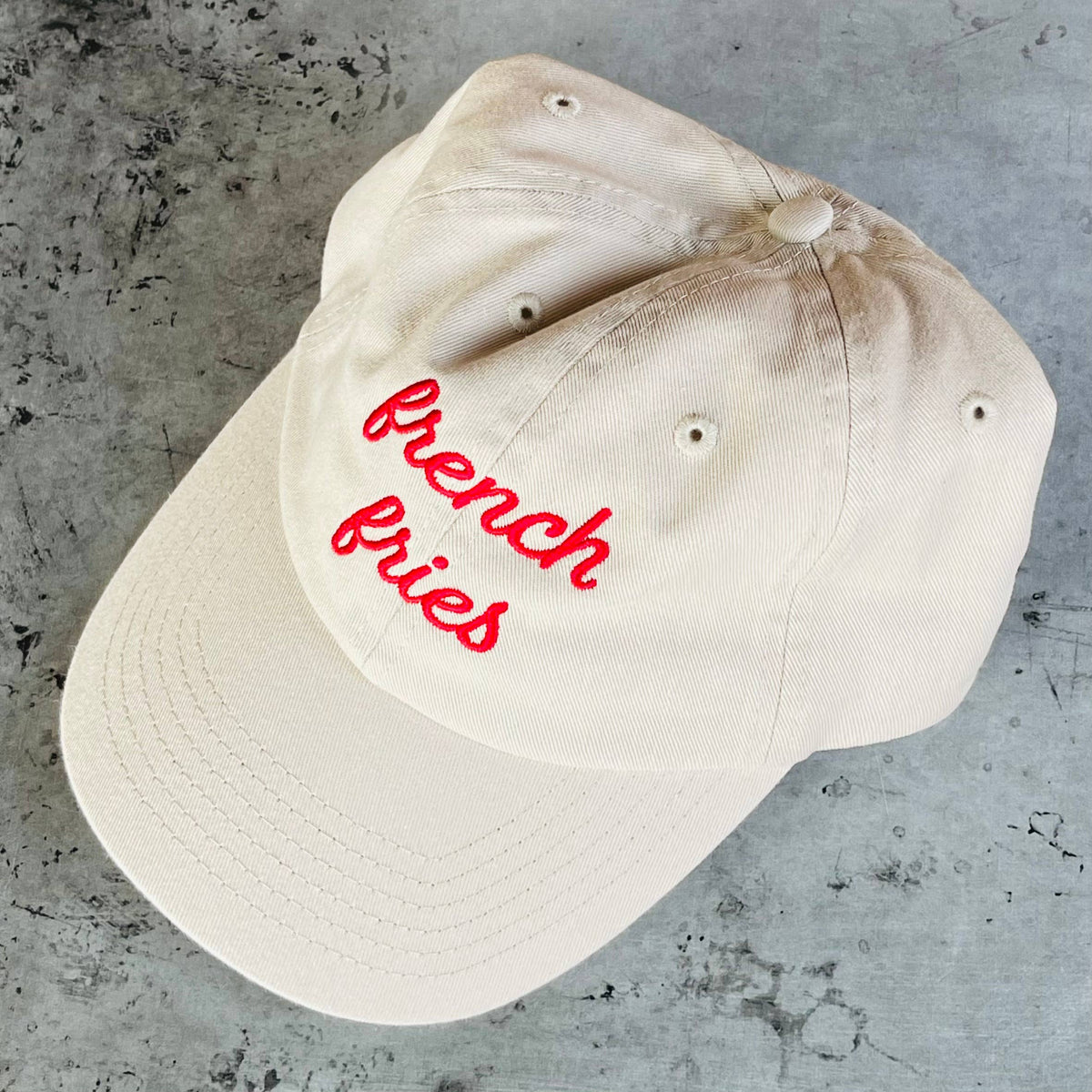 Casquette dad hat « french fries » humoristique pour amateurs de frites
