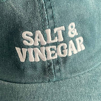Casquette de baseball « Salt and Vinegar » style dad hat en bleu sarcelle délavé