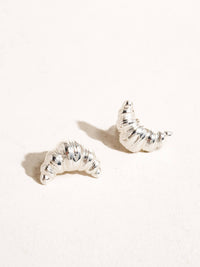 Boucles d'oreilles Gaëlle en forme de petit croissant plaquées or 18 carats: Or jaune