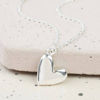 Collier 3D Coeur: Argent