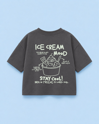Motif thermocollant Glace - Ambiance Glace - Été - À repasser: Orange pastel