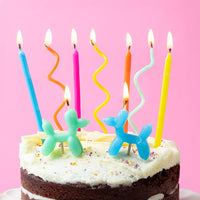 Bougies d'anniversaire chien en ballon - lot de 9 | Bougies pour gâteau |
