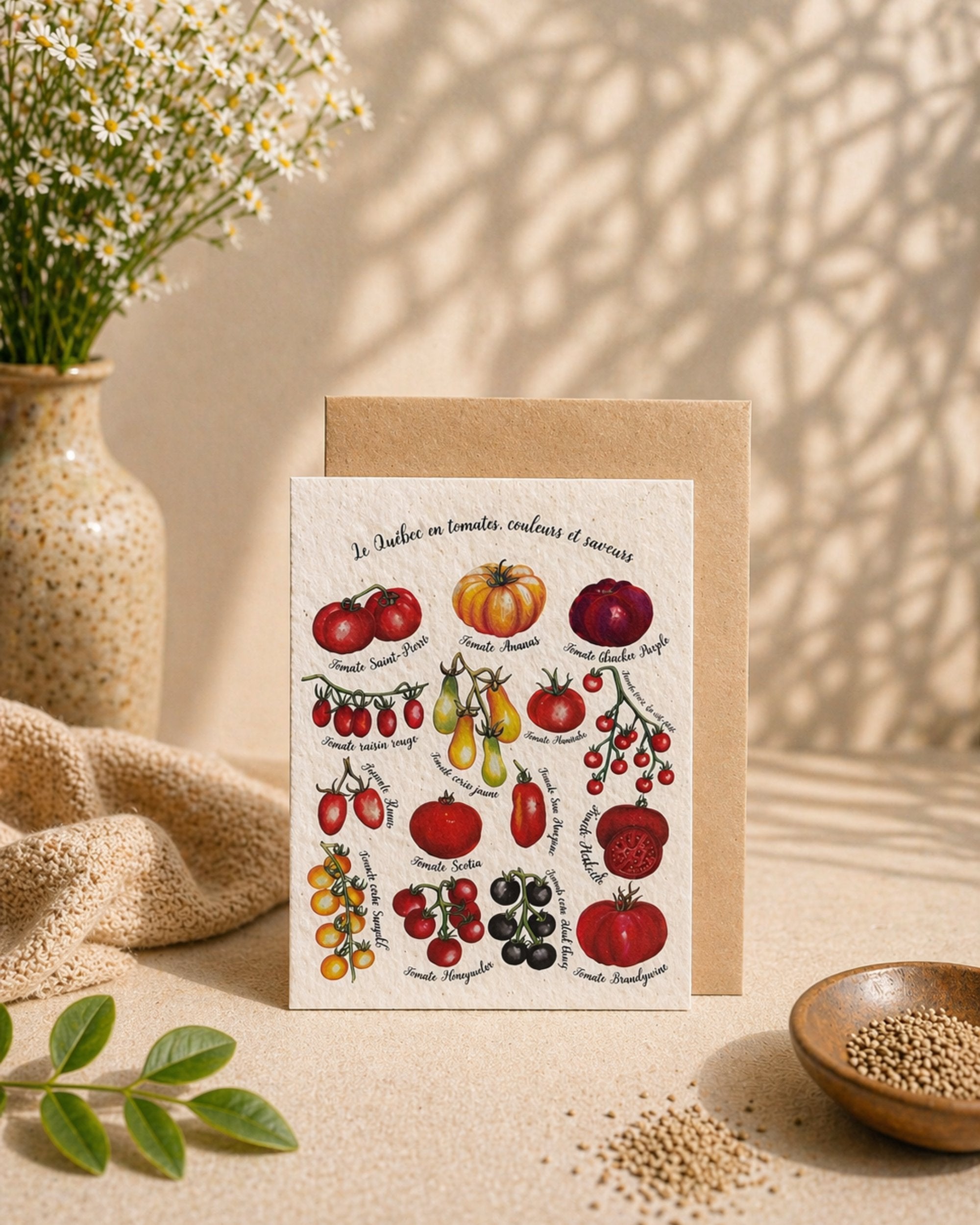 Plantable greeting card - Flowerink
