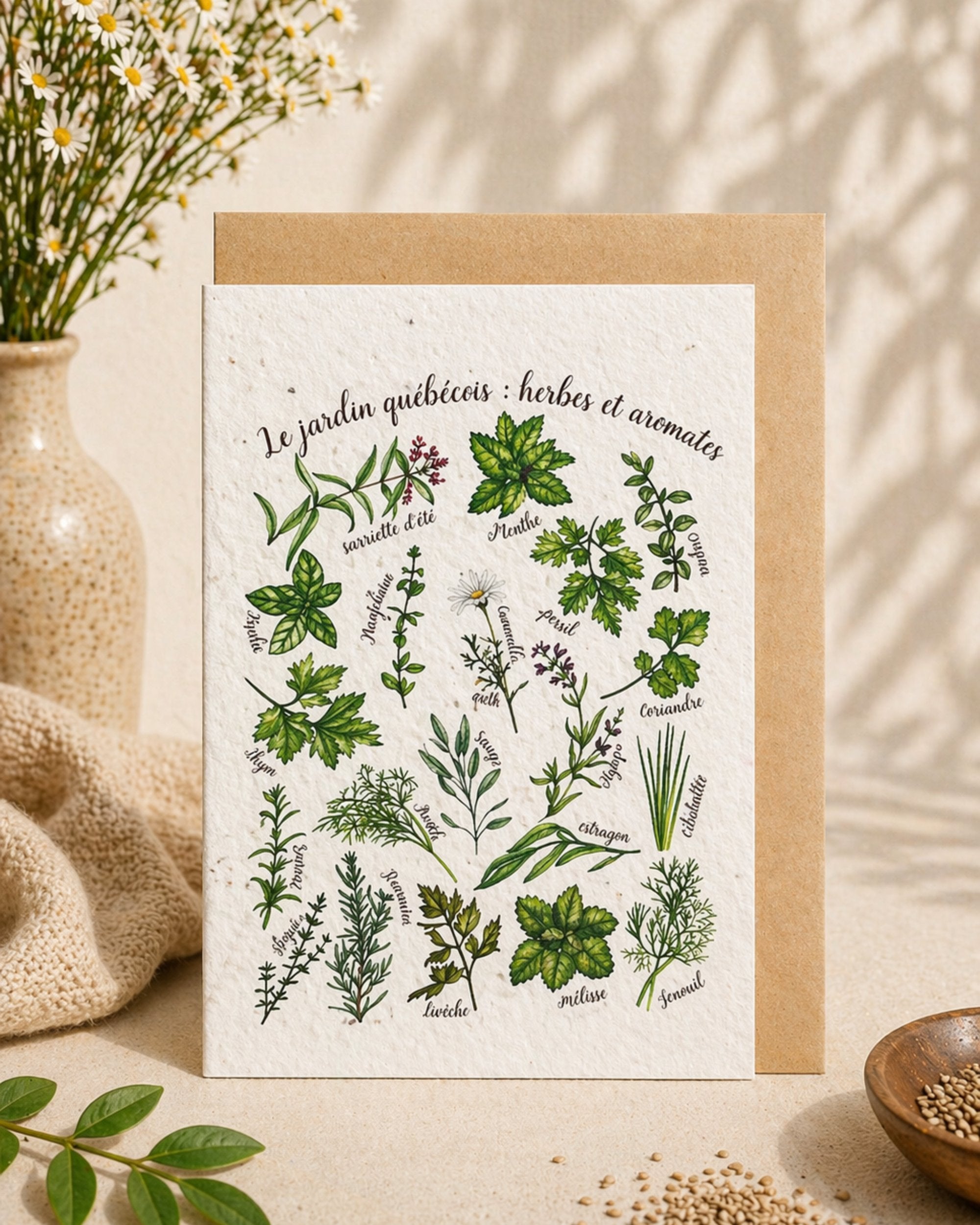 Plantable greeting card - Flowerink