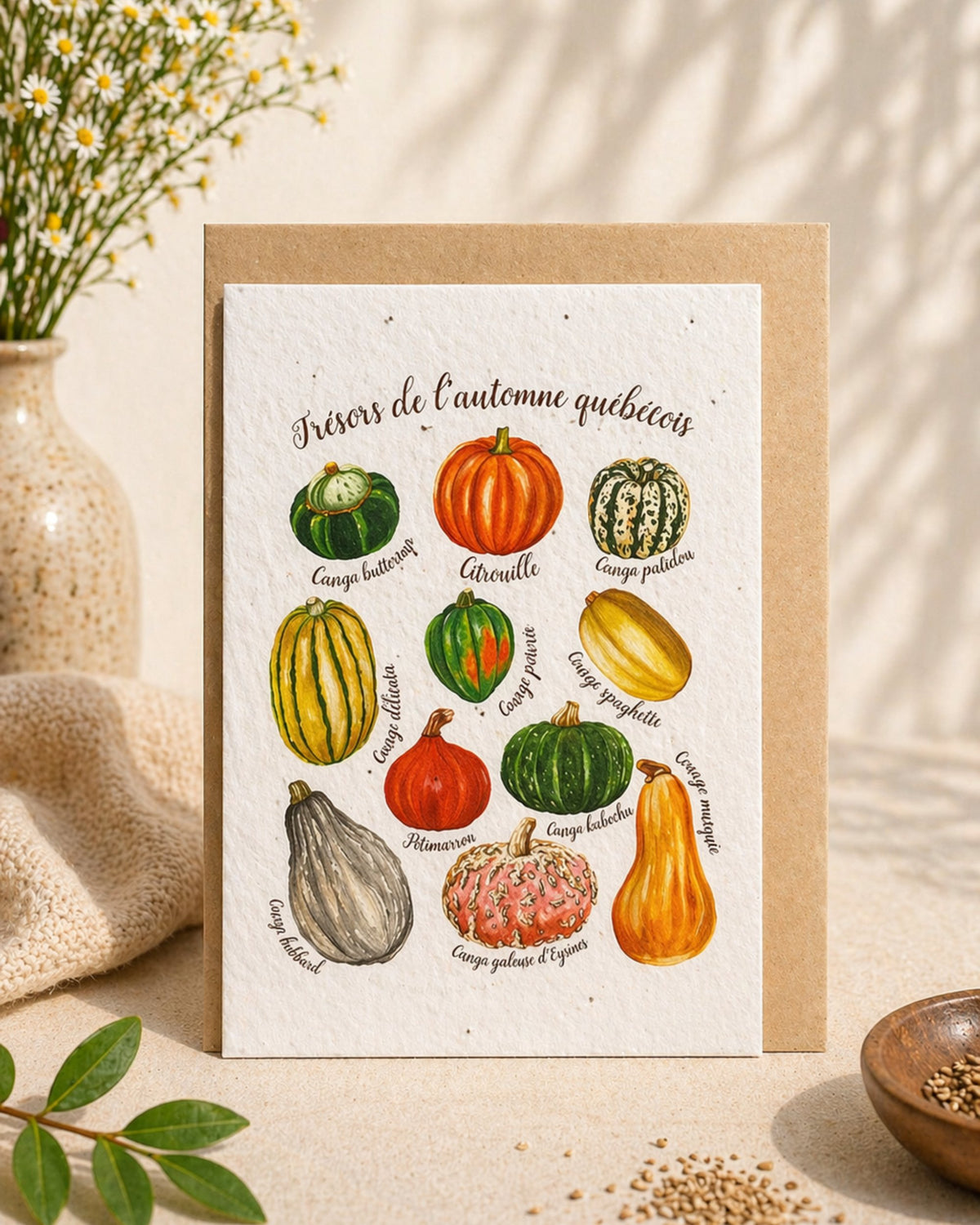 Plantable greeting card - Flowerink