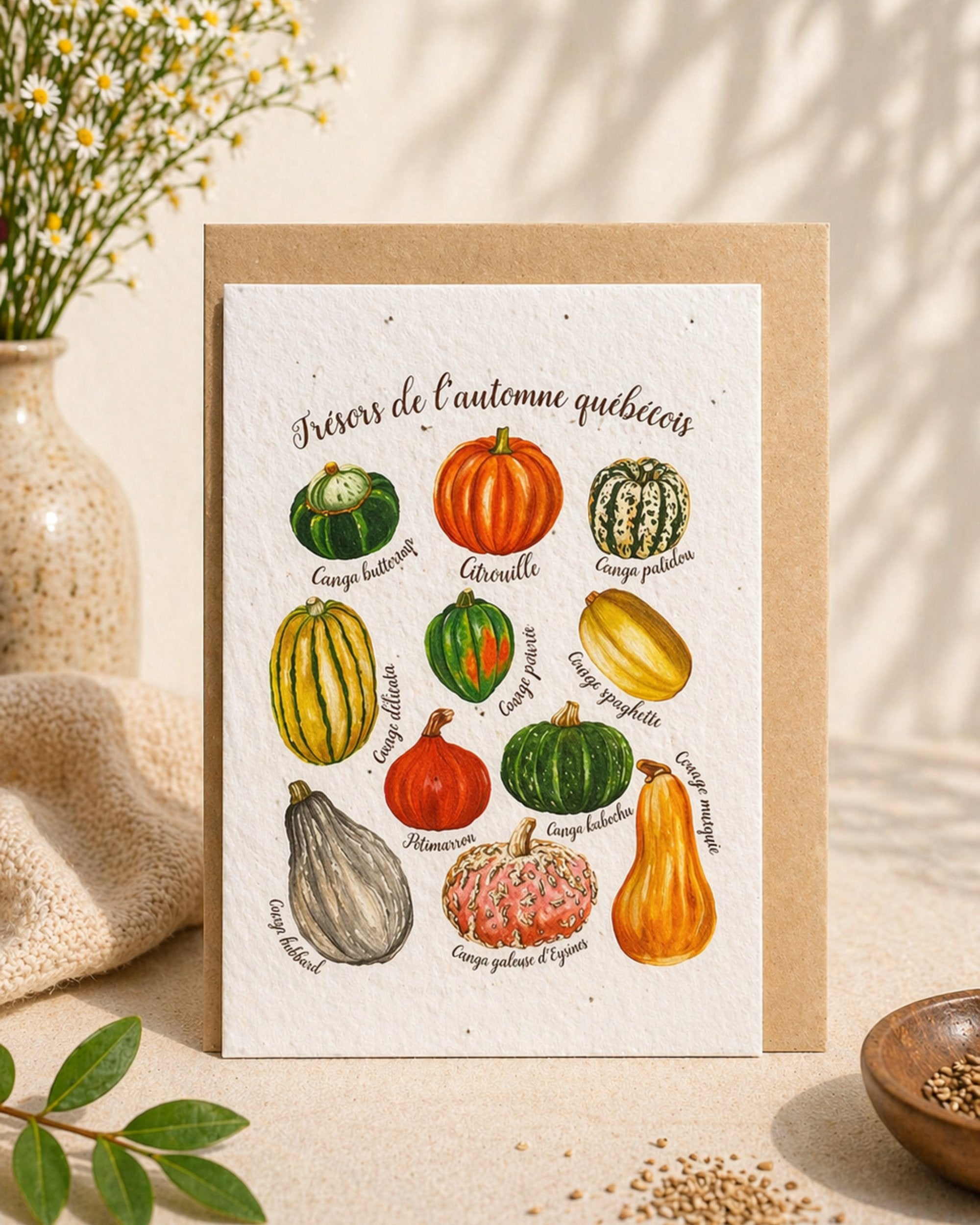 Plantable greeting card - Flowerink