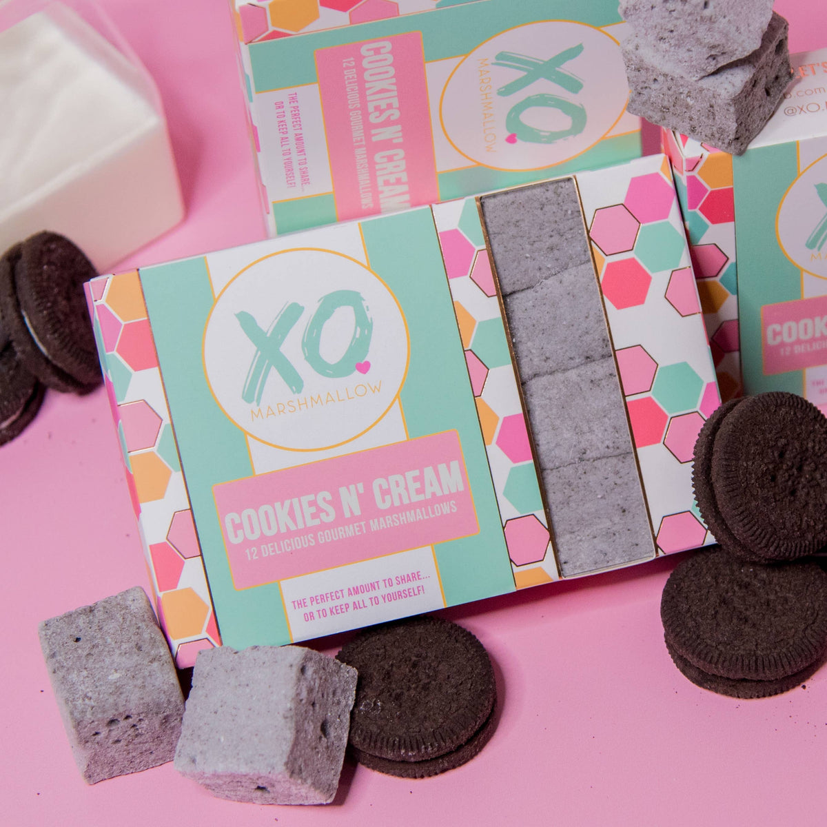 Guimauves Cookies and Cream sans gluten, sans noix ni colorants