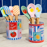 Boîtes de rangement recyclables Food Icons - Lot de 2 | Cadeaux pour la cuisine |