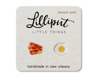 Boucles d'oreilles Bacon et Oeuf