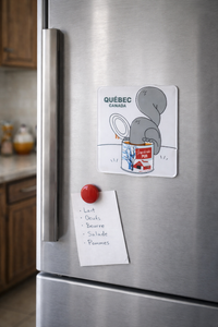 Aimant acrylique 7mm x 6mm - Écureuil canne de sirop