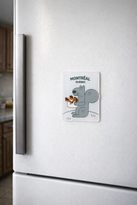 Aimant acrylique 7mm x 6mm - Écureuil poutine