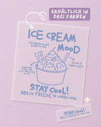 Motif thermocollant Glace - Ambiance Glace - Été - À repasser: Orange pastel