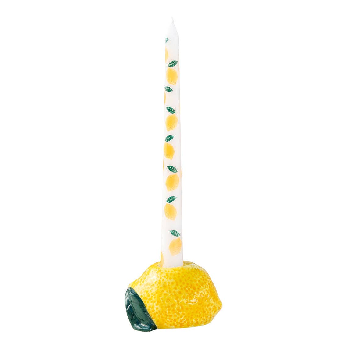 Bougies effilées citron pour dîner - Lot de 2 | Cadeaux d'été |