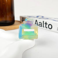 Petites pinces carrées en acétate: E