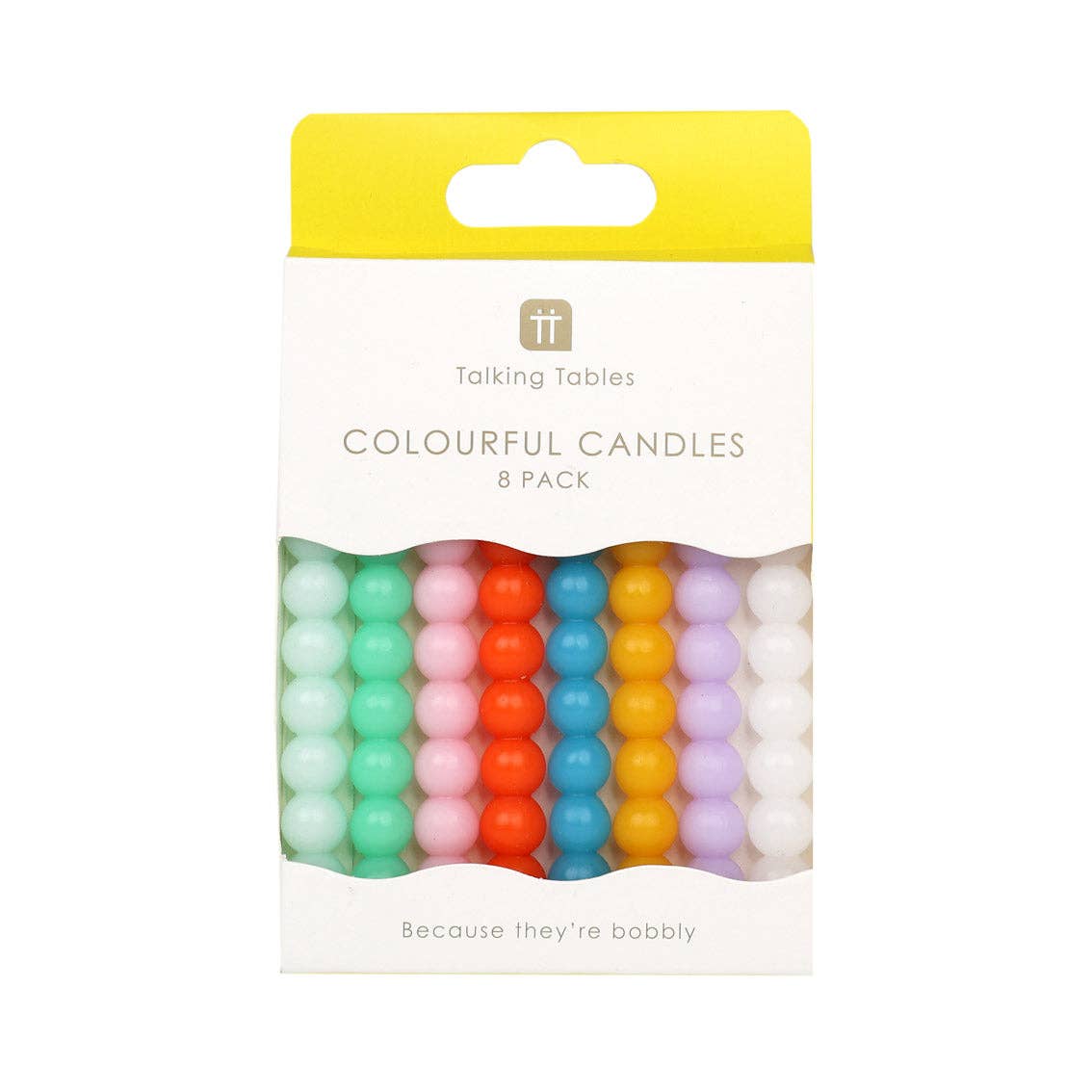 Bougies d'anniversaire Bobble - lot de 8 | Bougies pour gâteau |