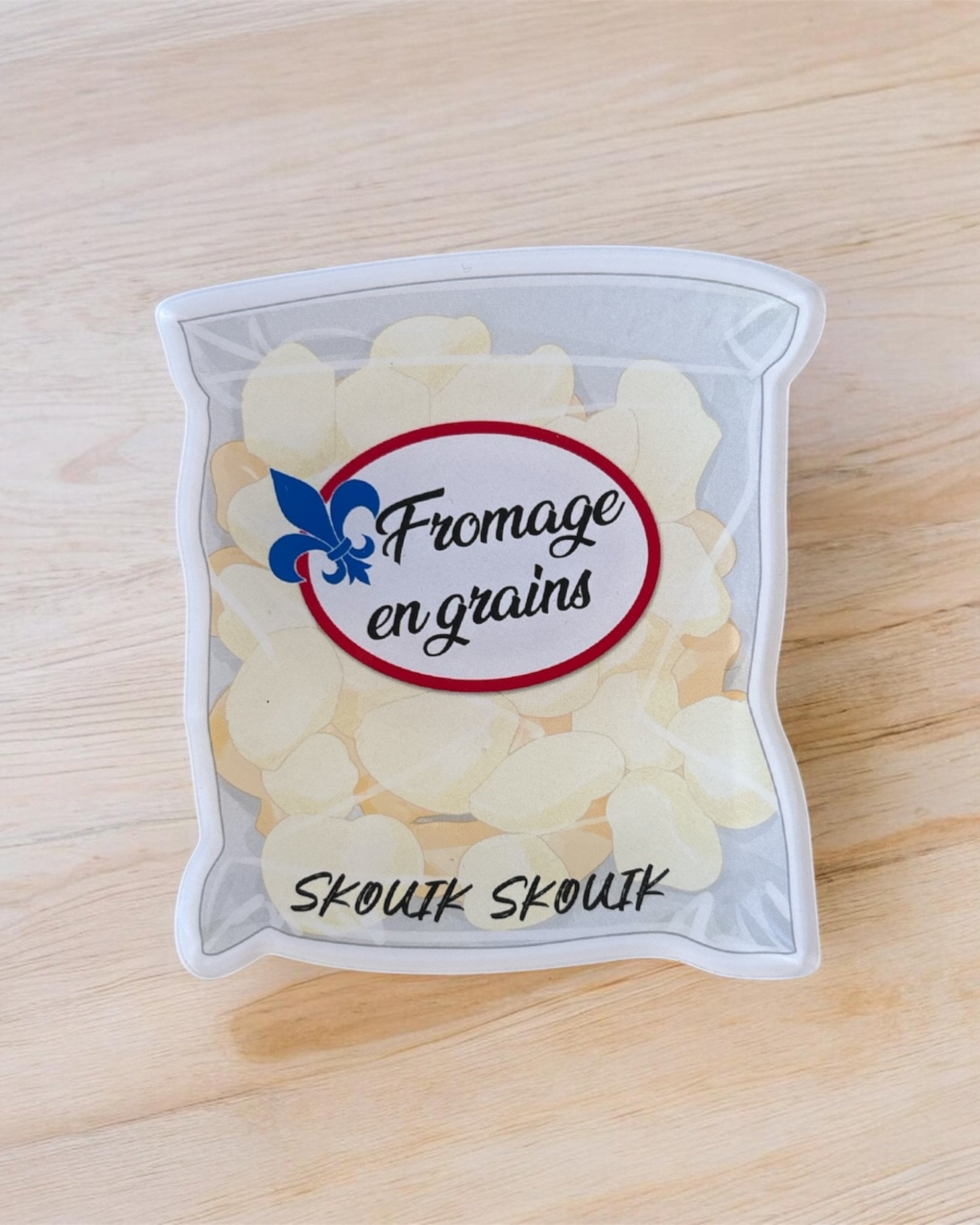 Aimant acrylique 7mm x 6mm - Fromage en grains