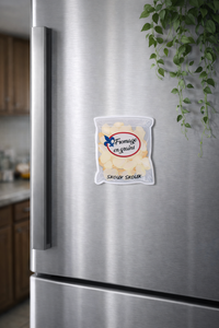 Aimant acrylique 7mm x 6mm - Fromage en grains