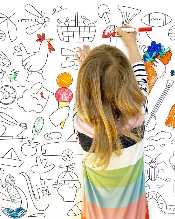 AFFICHE GÉANTE À COLORIER – Par Cécile Gariépy
