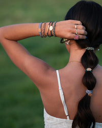 Bracelets élastiques à cheveux « Journey » en forme de tortue verte (medium)