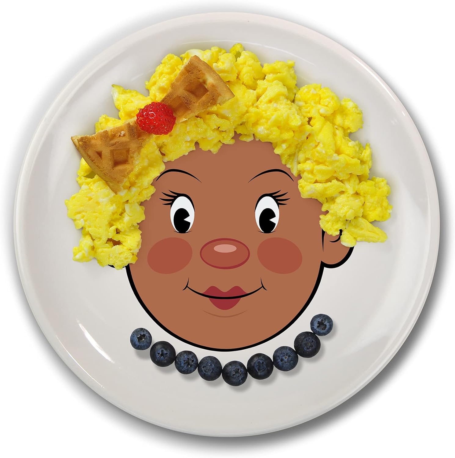 Assiette d'activité en céramique (Food Face)