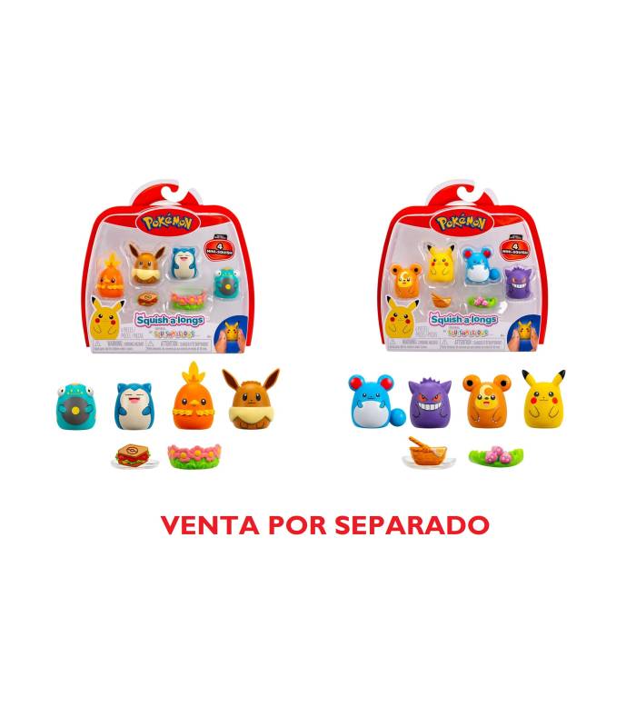 Pack de Figurines Squish-a-longs Pokémon