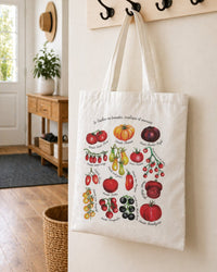 Sac tote réutilisable "le Québec en tomates, couleurs et saveurs" LG