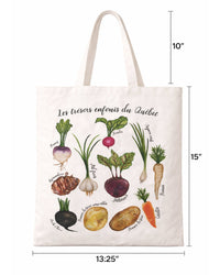 Sac tote réutilisable "Les trésors enfouis du Québec" LG