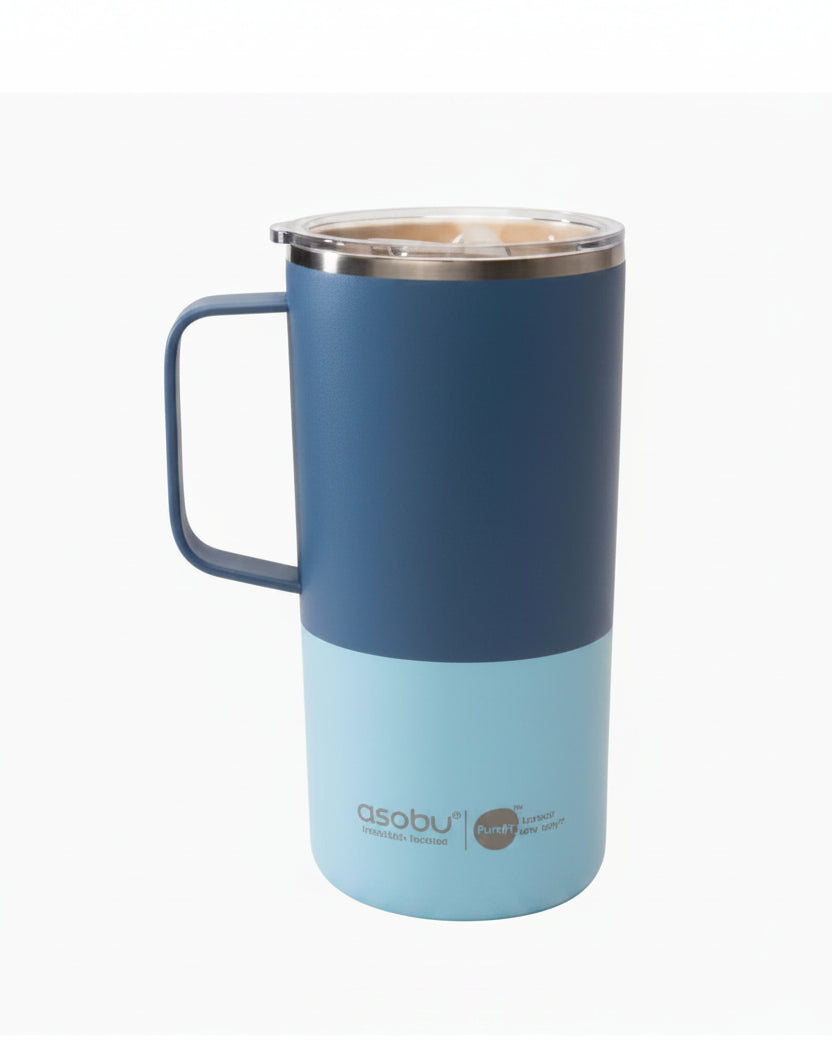 Tasse avec intérieur en céramique 20 oz - Pastel bleu