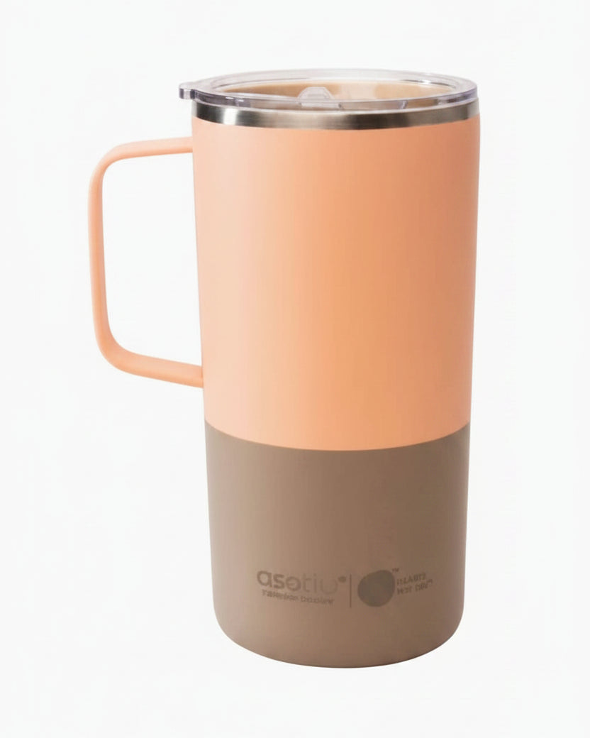 Tasse avec intérieur en céramique 20 oz - Pastel pêche